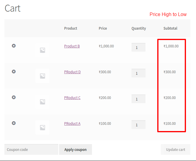 Sort WooCommerce Products in Cart and Order - Screenshot-2